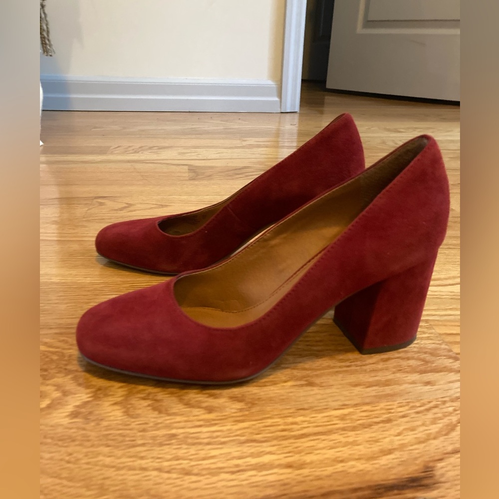 Red Heels, Suede, Franco Sarto